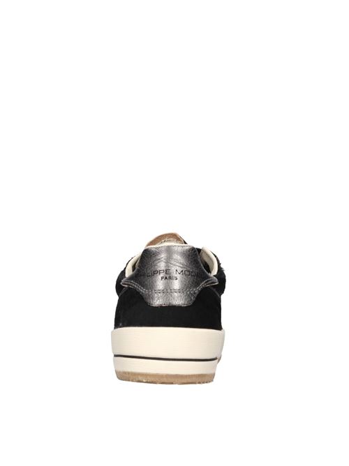 Sneakers in cavallino e camoscio PHILIPPE MODEL | VNLD PM03NERO-PIOMBO